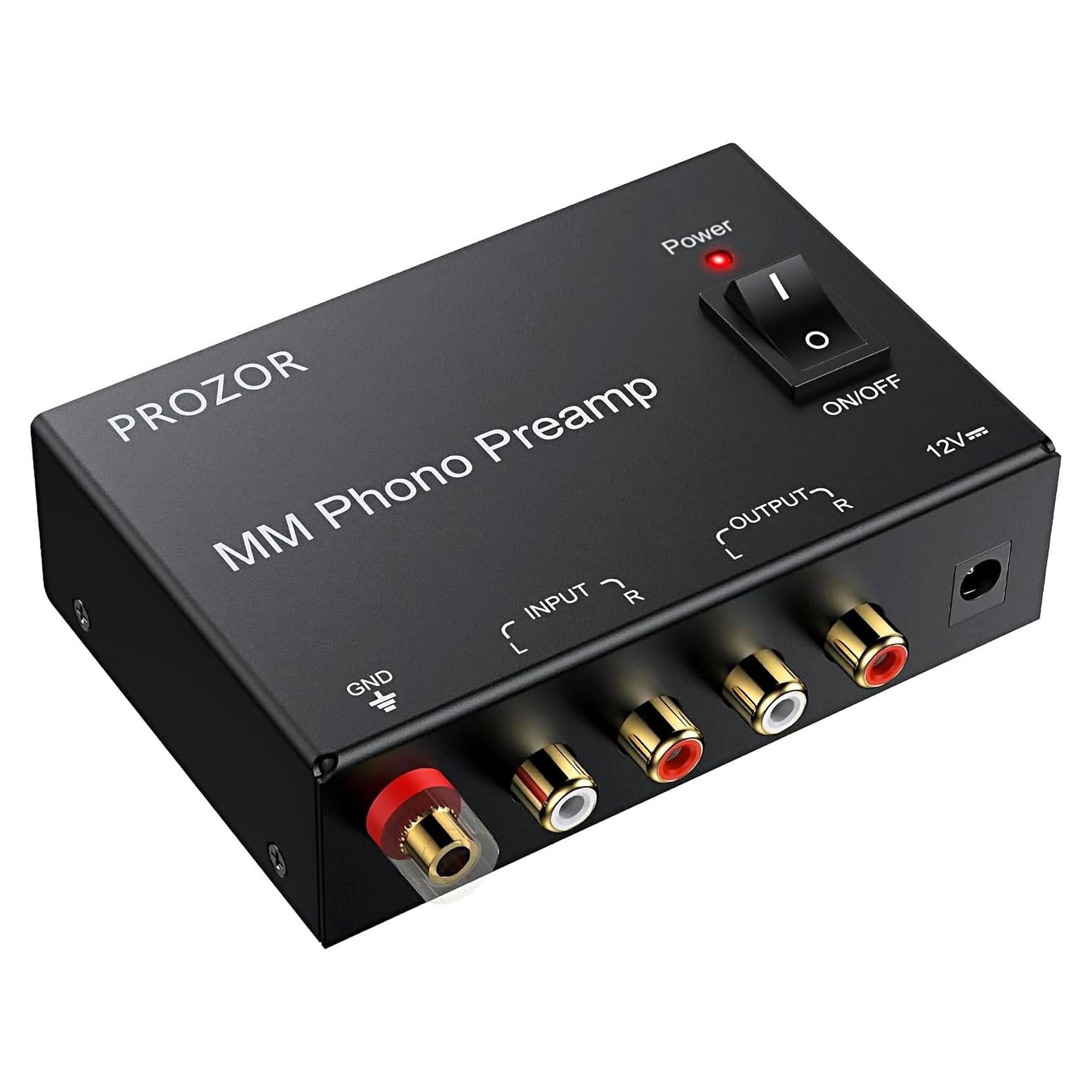 Amplificador de Audio Estéreo PROZOR MM Phono RCA Bajo Ruido