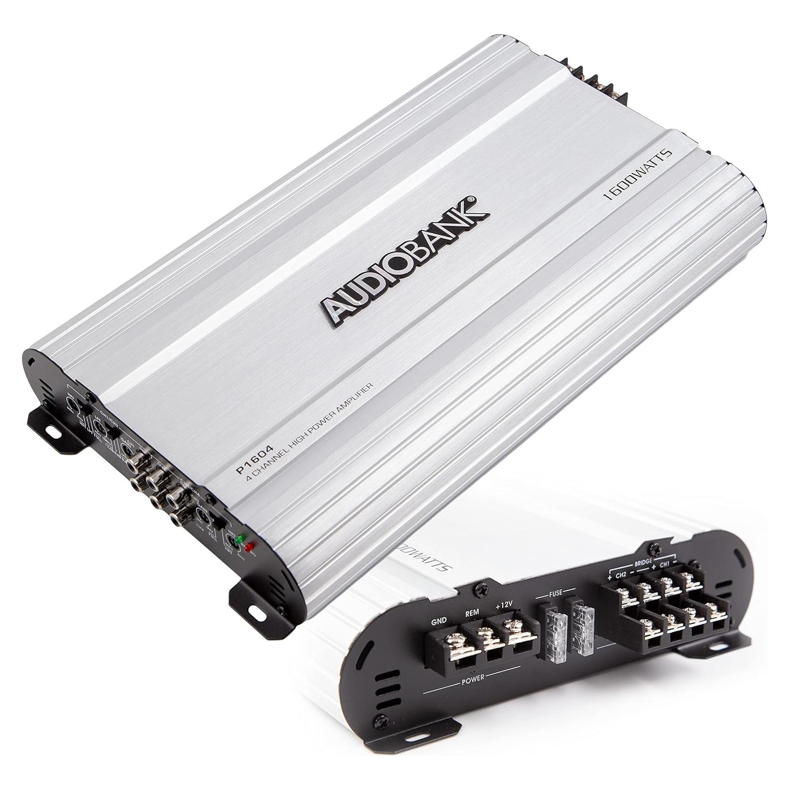 Amplificador Estéreo de Coche Audiobank P1604 1600W 4 Canales