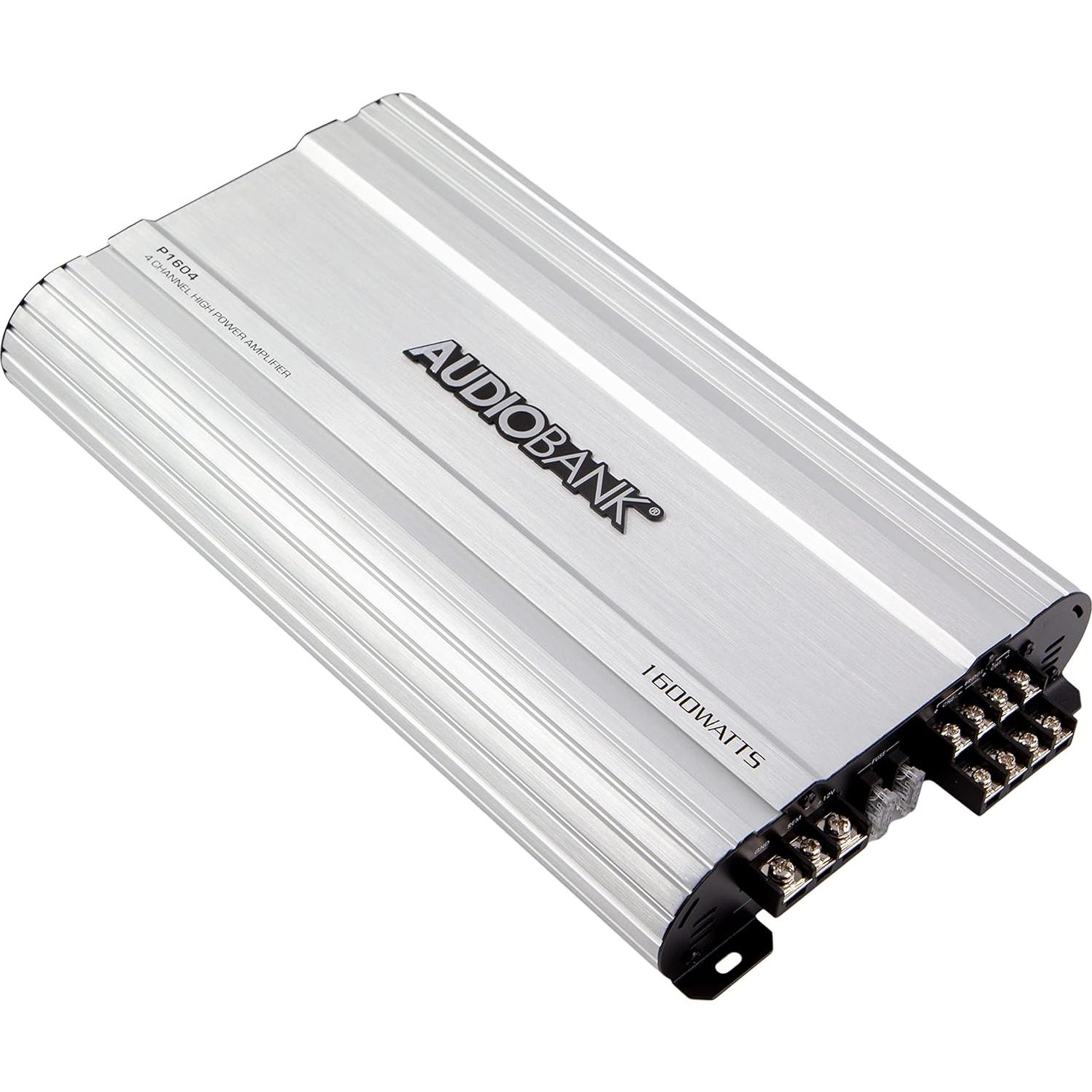 Amplificador Estéreo de Coche Audiobank P1604 1600W 4 Canales