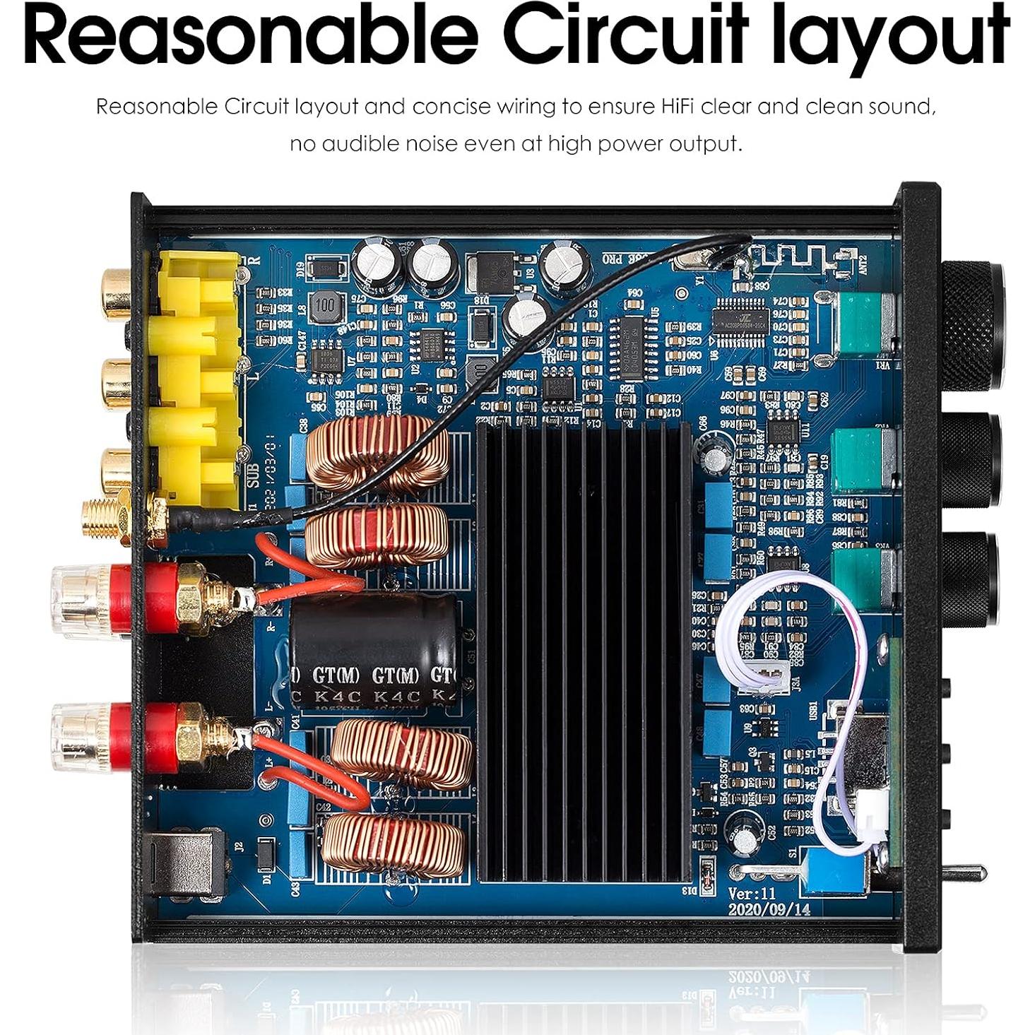 Amplificador Bluetooth Douk Audio M1 PRO 320W 2 Canales