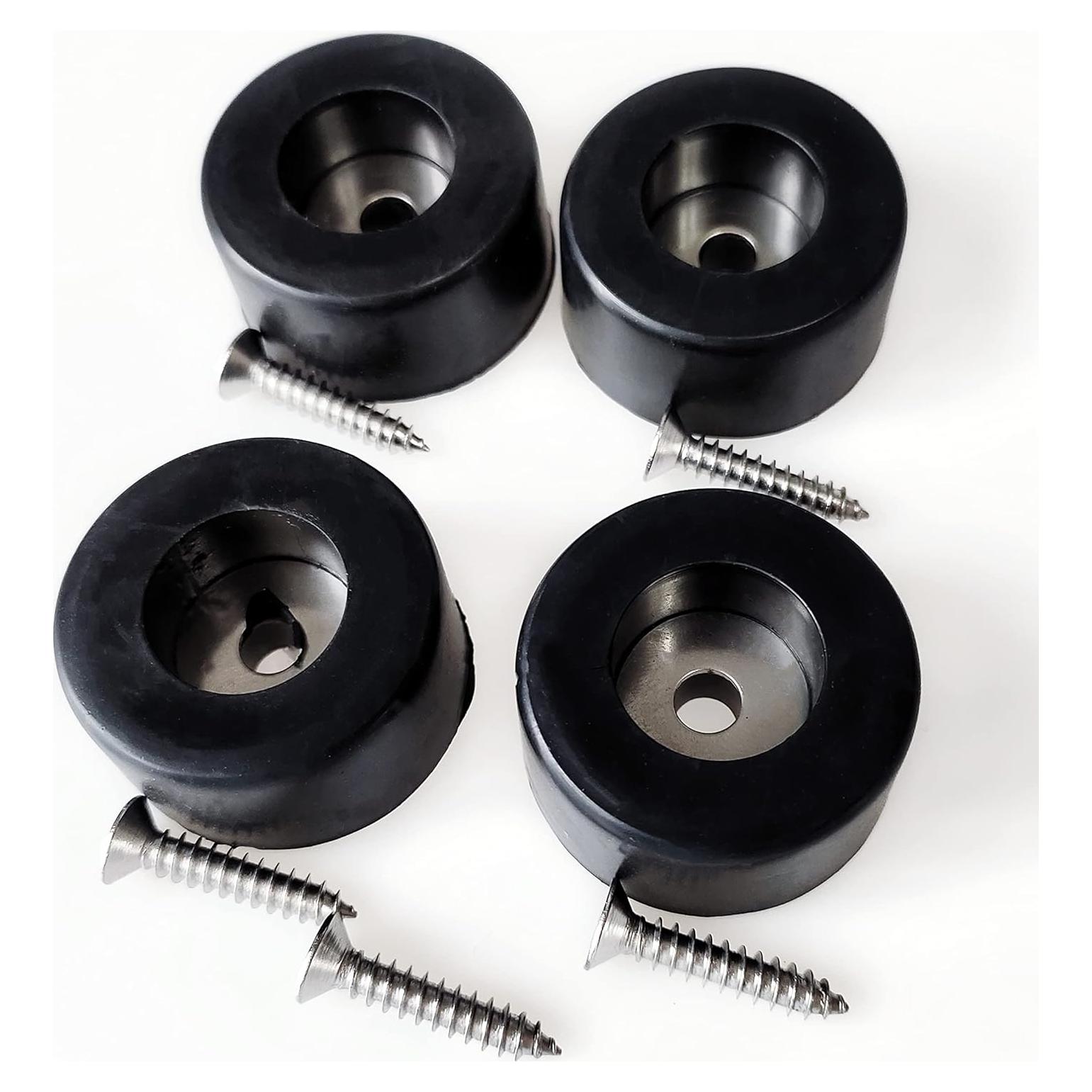 4 Pies de Goma Masmoc para Muebles y Compresores de Aire