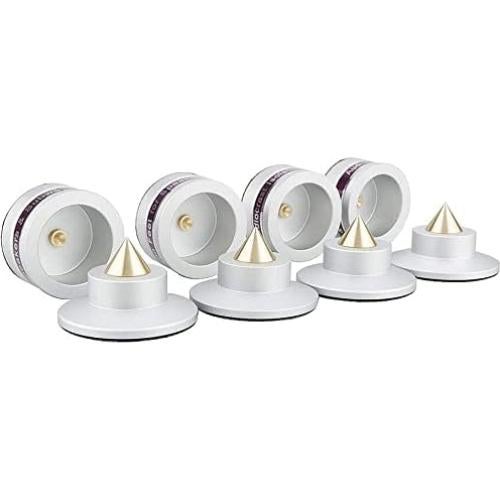 Pies de Aislamiento de Altavoz Tertullus - 4 Pcs Aluminio Plata