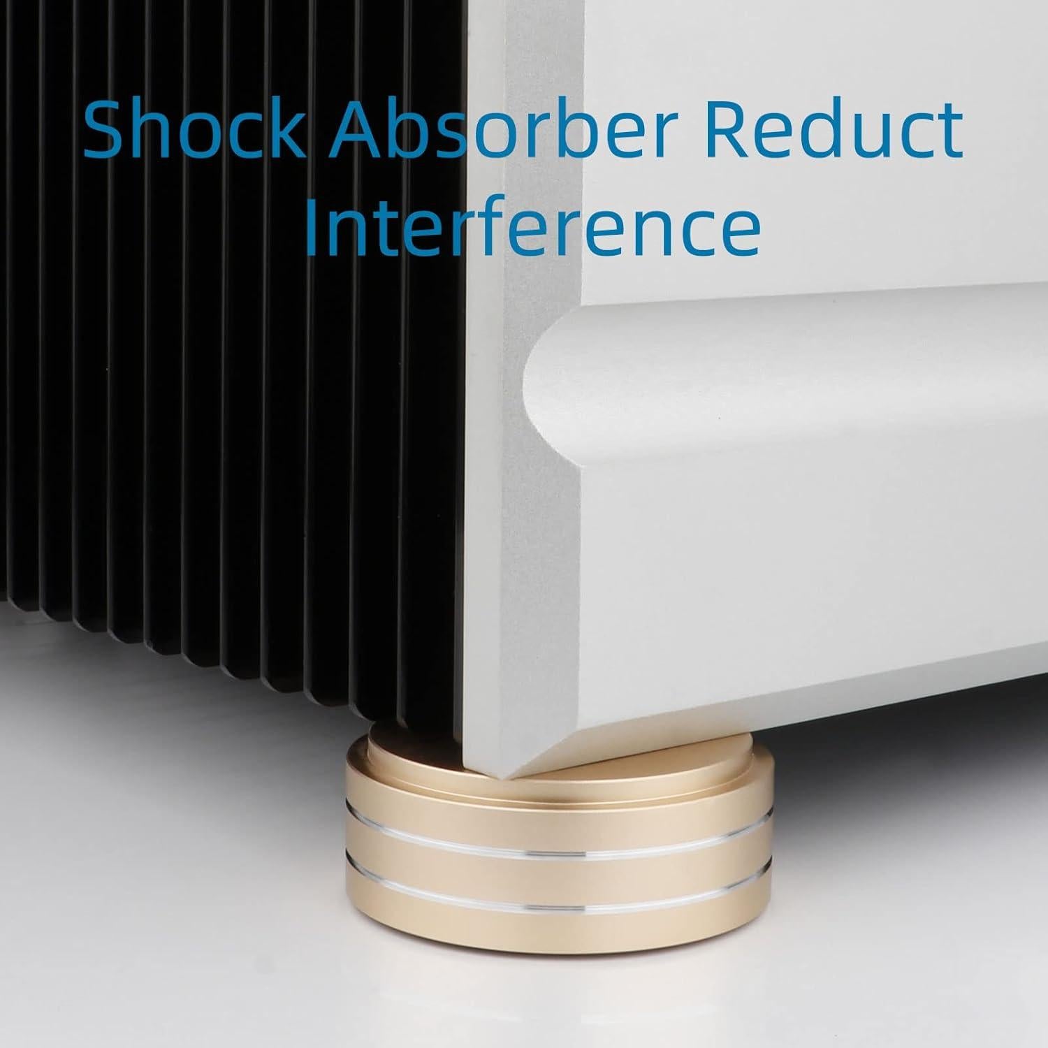 Pies de Aislamiento Monosaudio para Tornamesa y Altavoces Oro