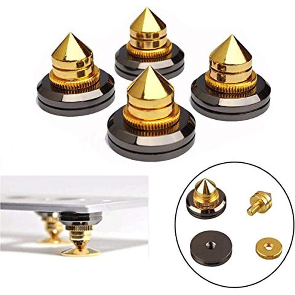 Soporte de Altavoz Trolleyshop 4 Picos Dorados Ajustables