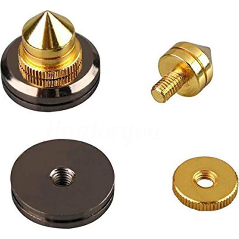 Soporte de Altavoz Trolleyshop 4 Picos Dorados Ajustables