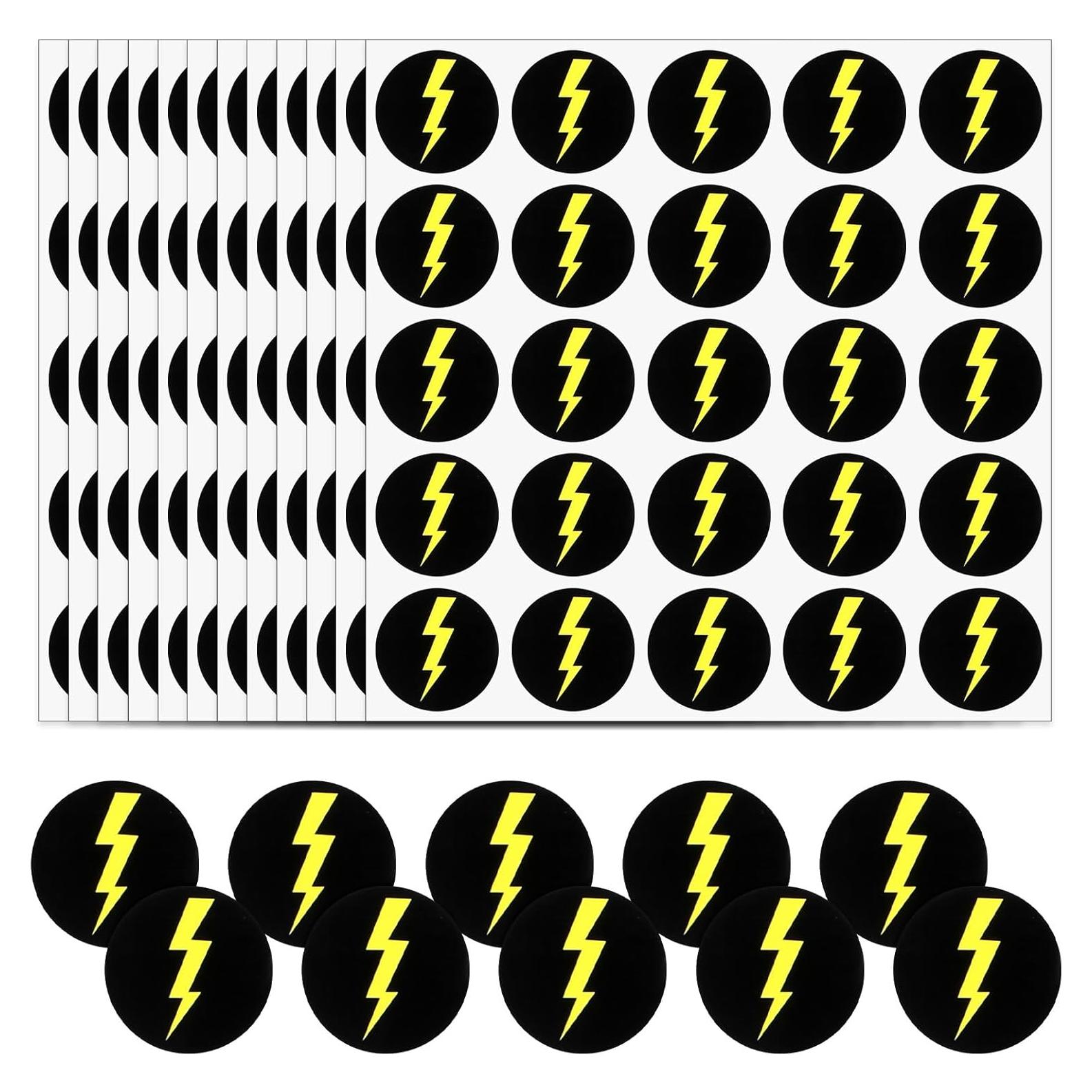 300 Calcomanías de Rayo Zelphvt para Casco y Decoración