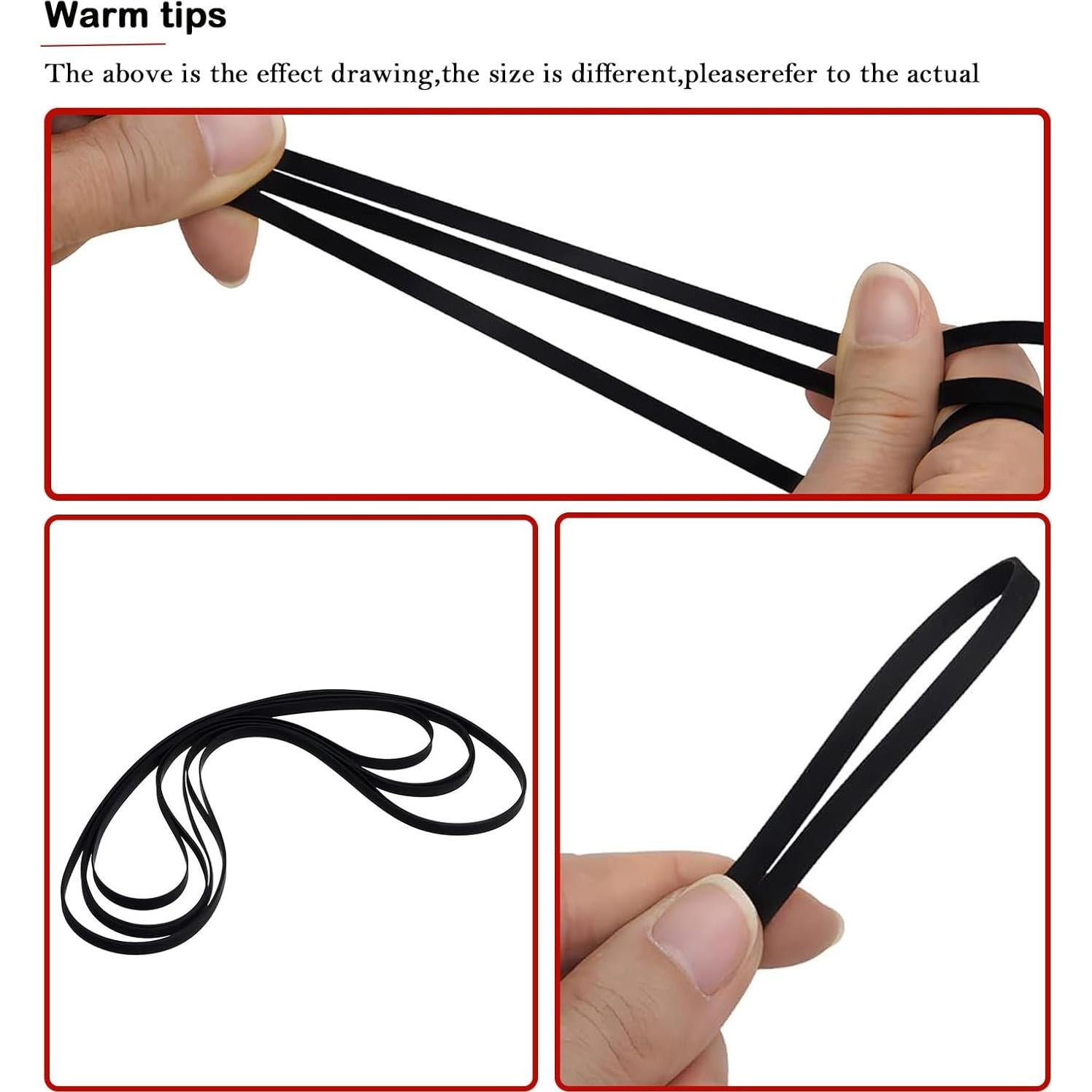 Cinturón de Tocadiscos Horokarda 206 mm - Reemplazo Goma