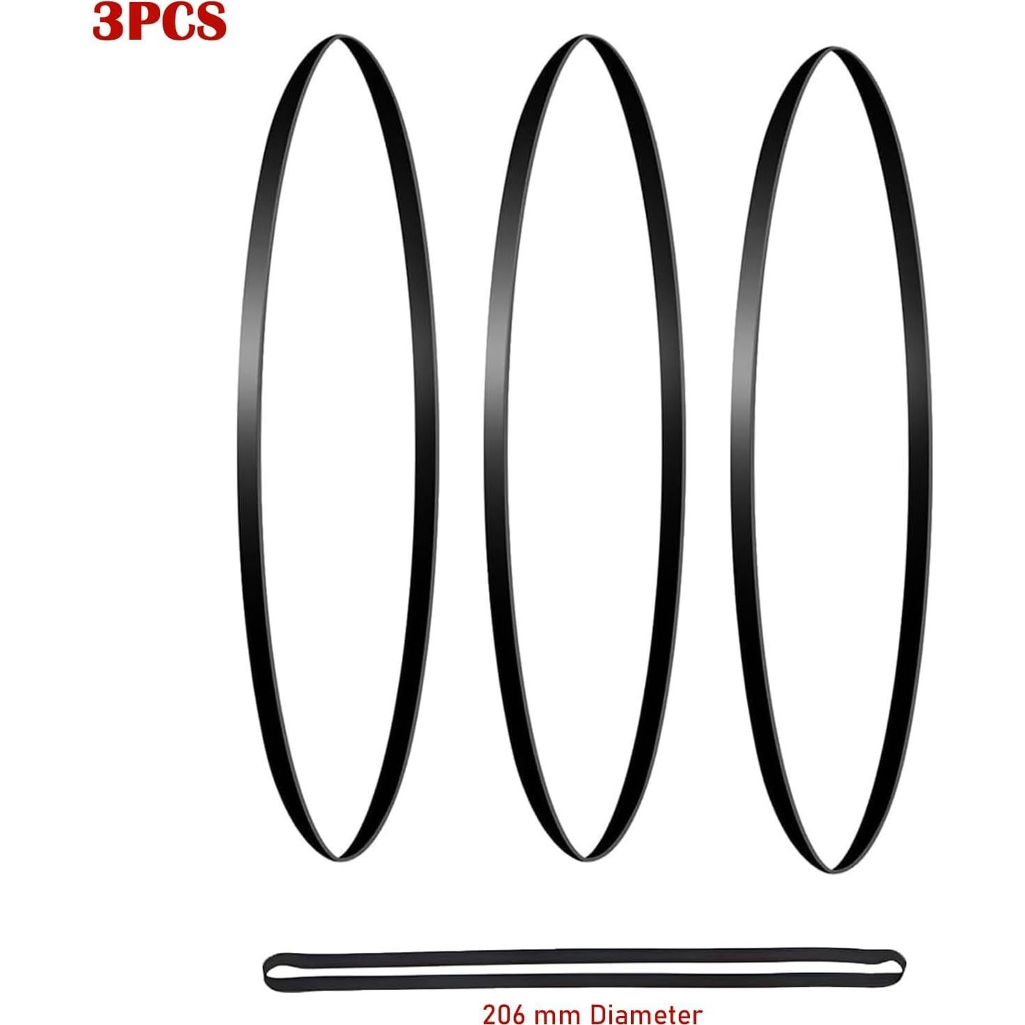 Cinturón de Tocadiscos Horokarda 206 mm - Reemplazo Goma