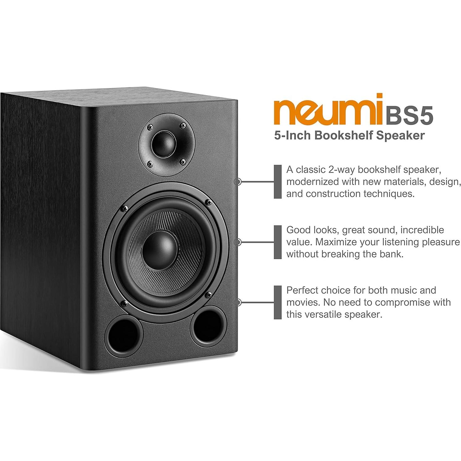 Altavoces Pasivos NEUMITECH BS5 5" Madera Oscura 1 Par