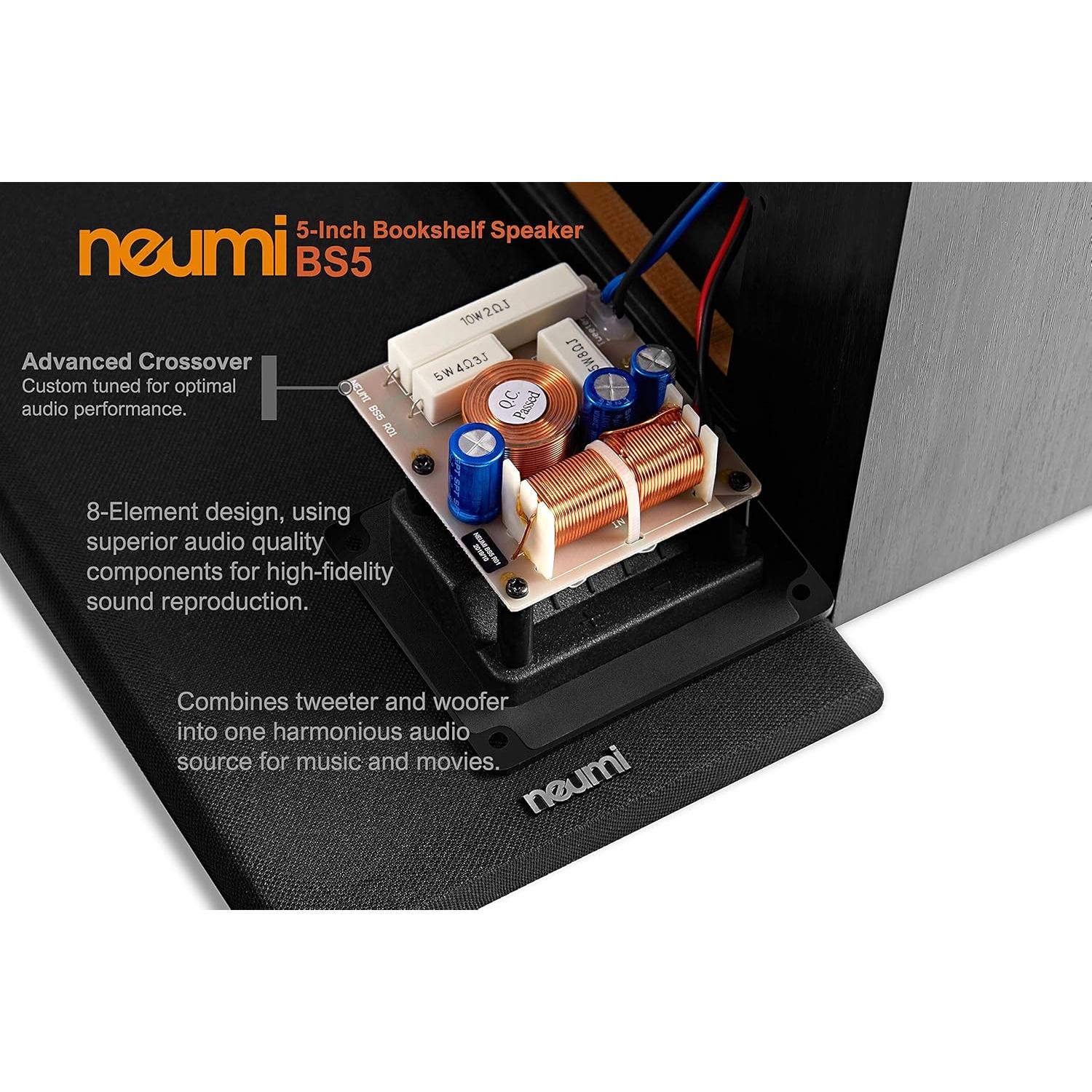 Altavoces Pasivos NEUMITECH BS5 5" Madera Oscura 1 Par