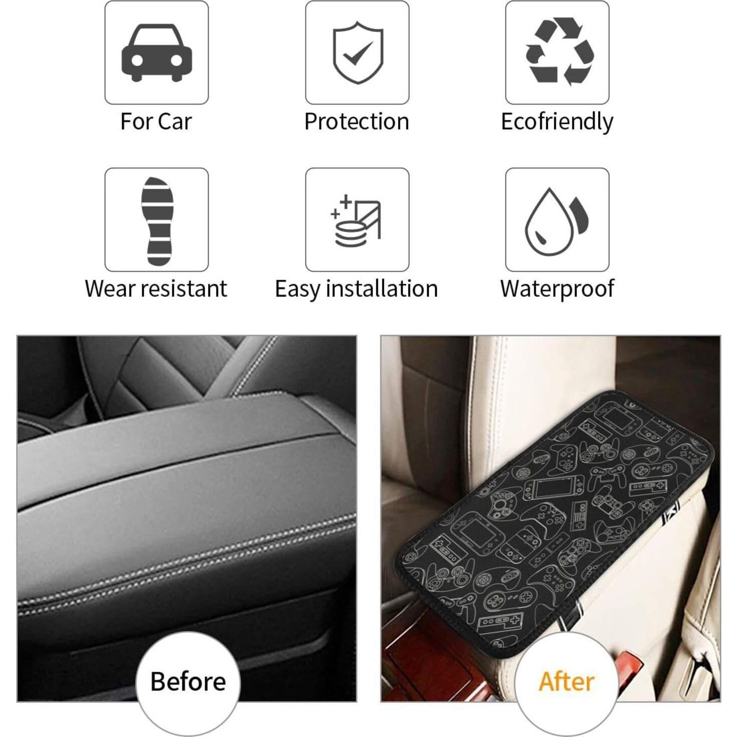 Cubierta de Consola Central DORKEIXIA Negra 32x19 cm