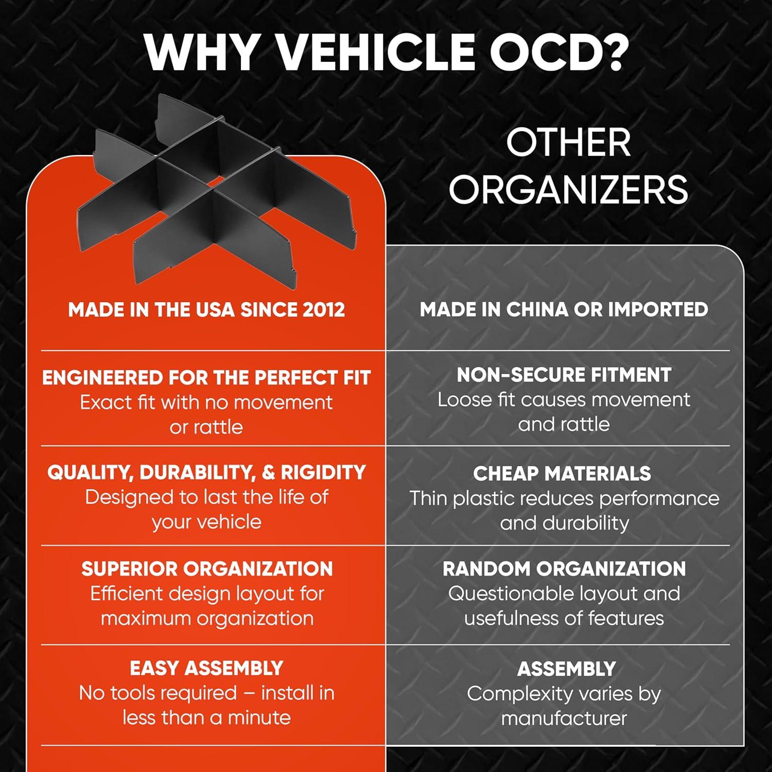 Organizador de Consola Central Vehicle OCD para RAM 1500/2500/3500