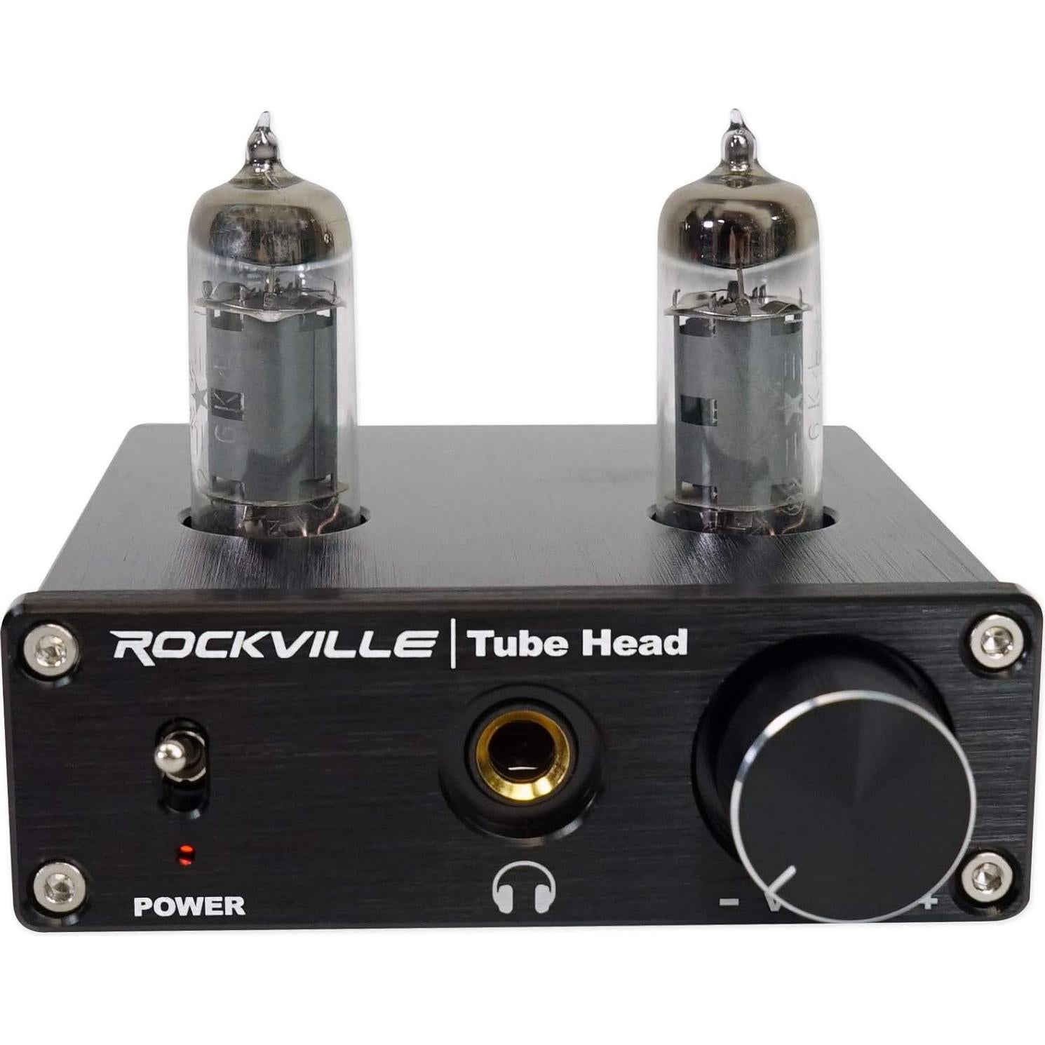 Amplificador de Auriculares de Válvula Rockville TubeHead 180mW 16-600 Ohm