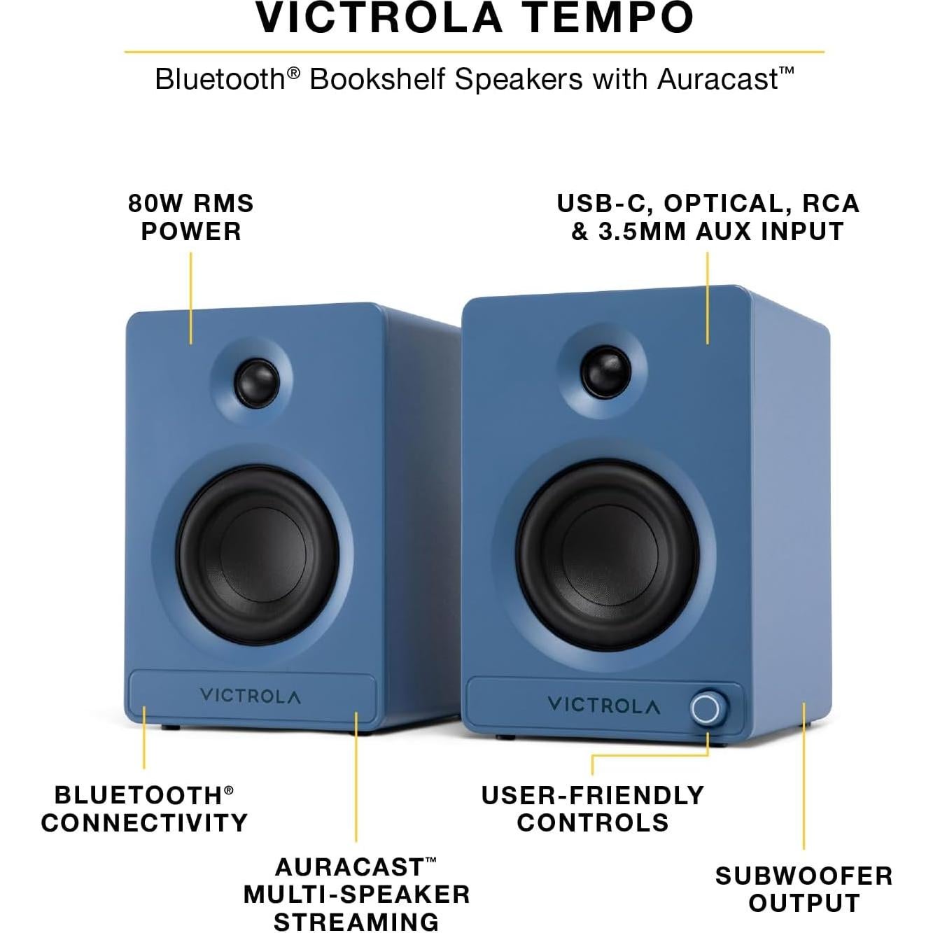 Tocadiscos Wi-Fi Victrola Stream Onyx con Bluetooth y RCA Verde