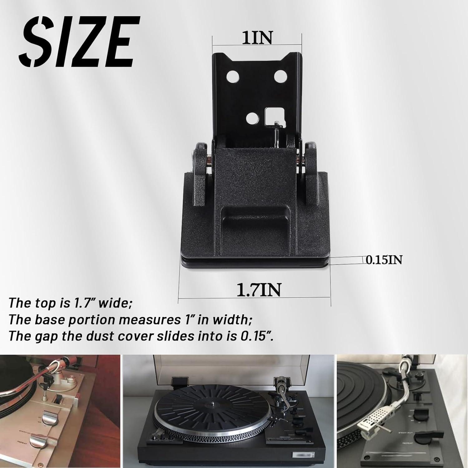 Bisagras de Cubierta de Polvo HQPARRTS para Tornamesas