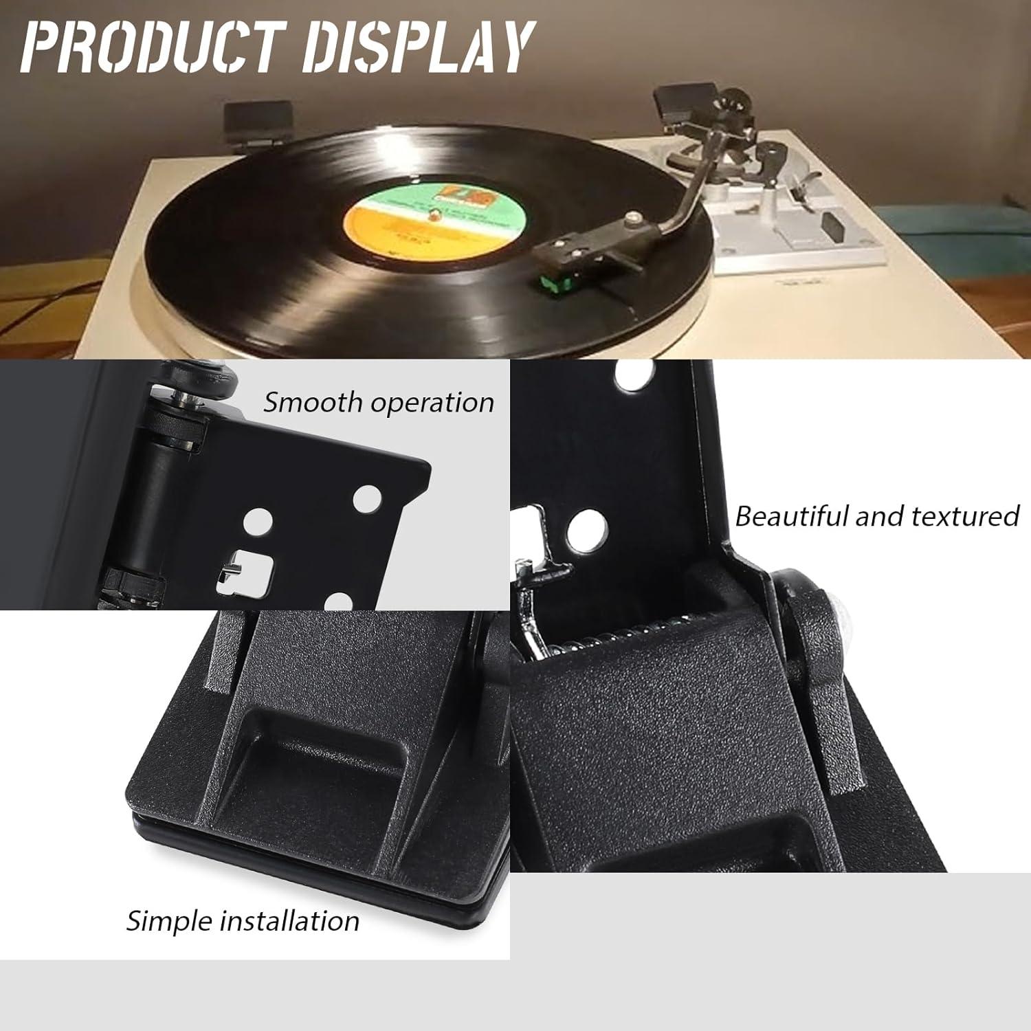 Bisagras de Cubierta de Polvo HQPARRTS para Tornamesas