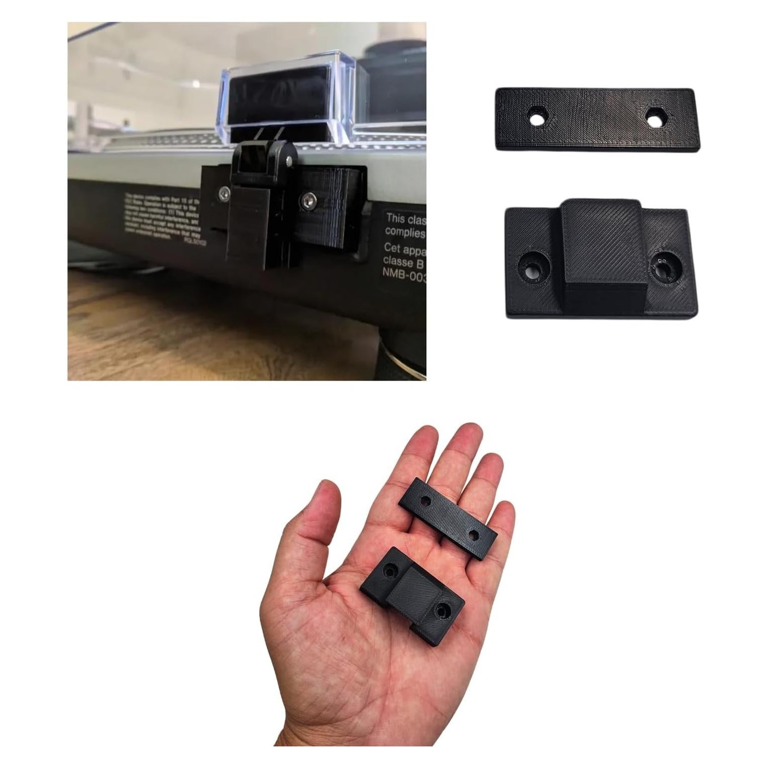 Placas de Montaje de Bisagra Technics SL-1200/1210 - Negro