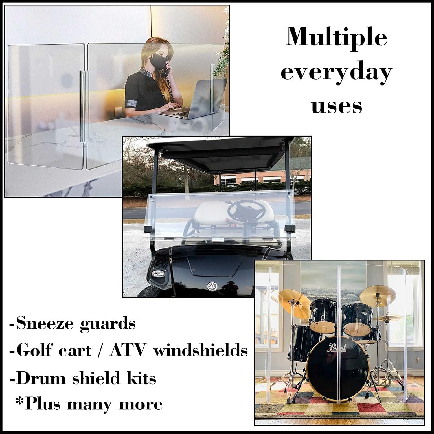 Bisagra de PVC Transparente 36" para Acrílico y Plexiglás