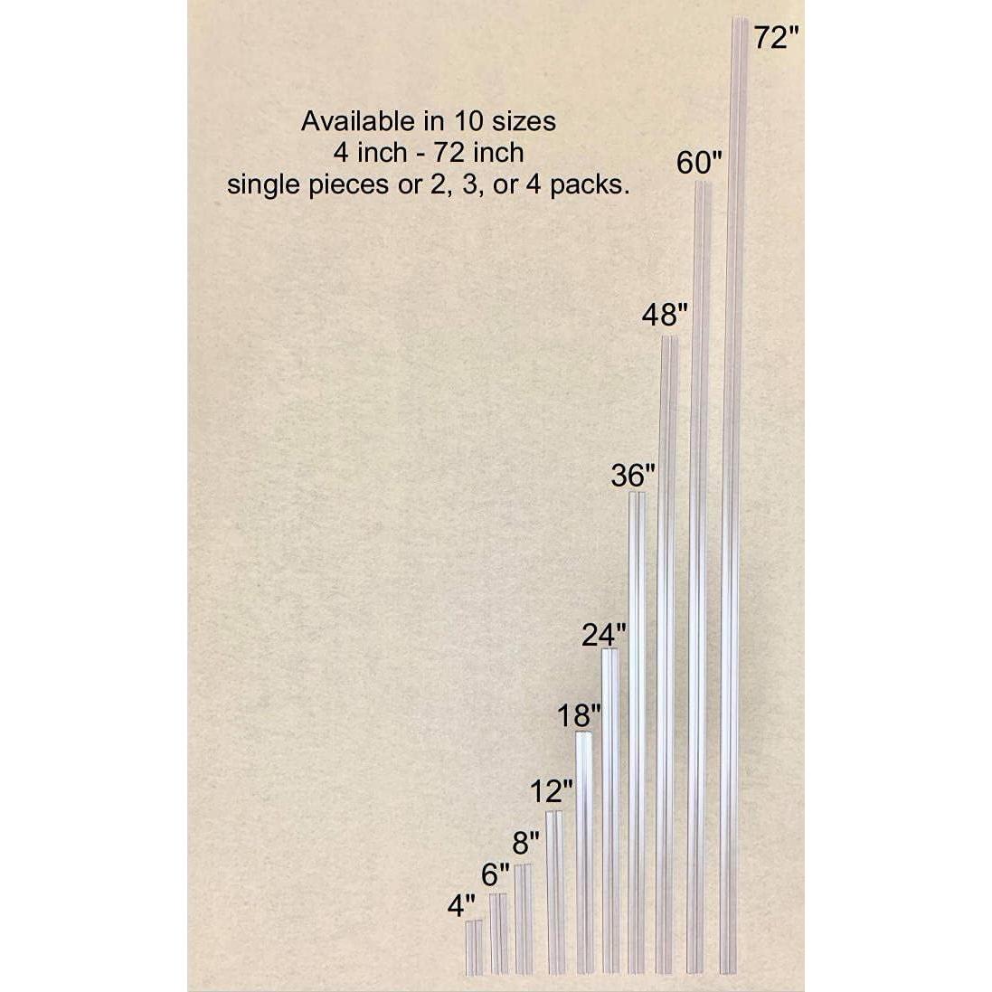 Bisagra de PVC Transparente 36" para Acrílico y Plexiglás
