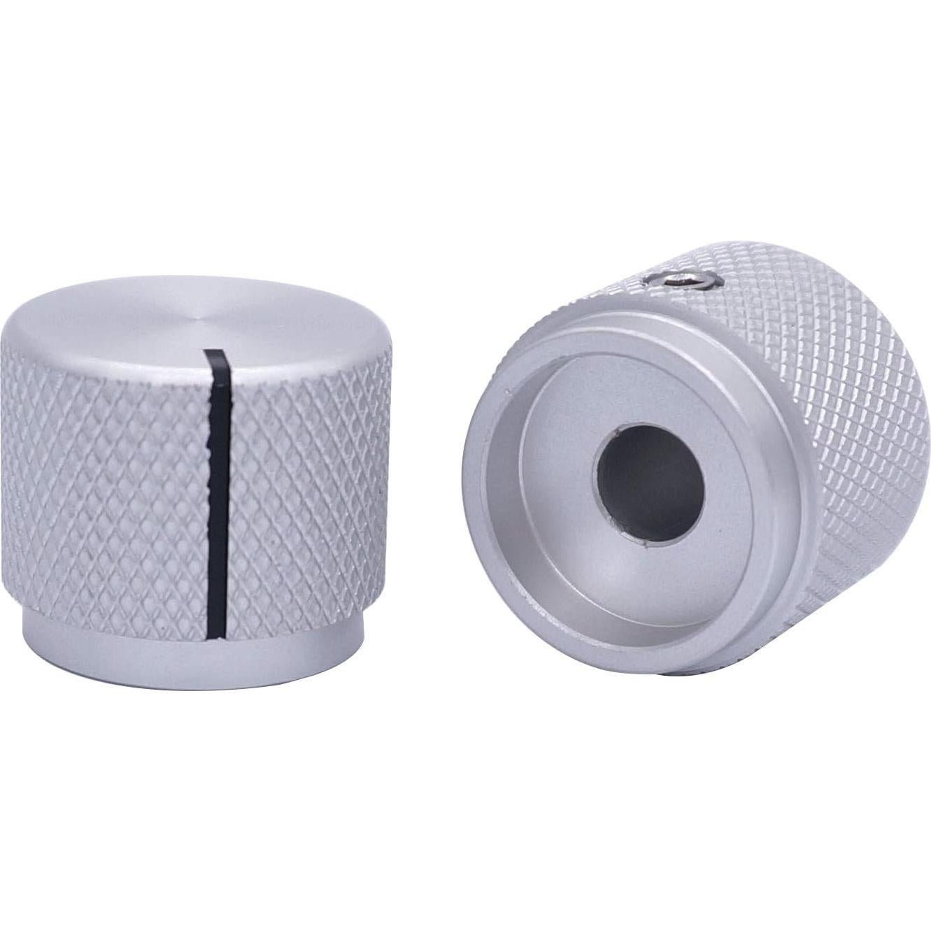 Perilla de Control Rotativa Taiss Aluminio Plateado 20x17mm