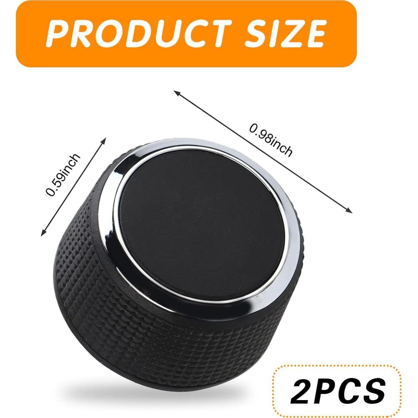 Perillas de Volumen de Coche ijuicy 2 PCS Antideslizantes para Cadillac Chevrolet GMC