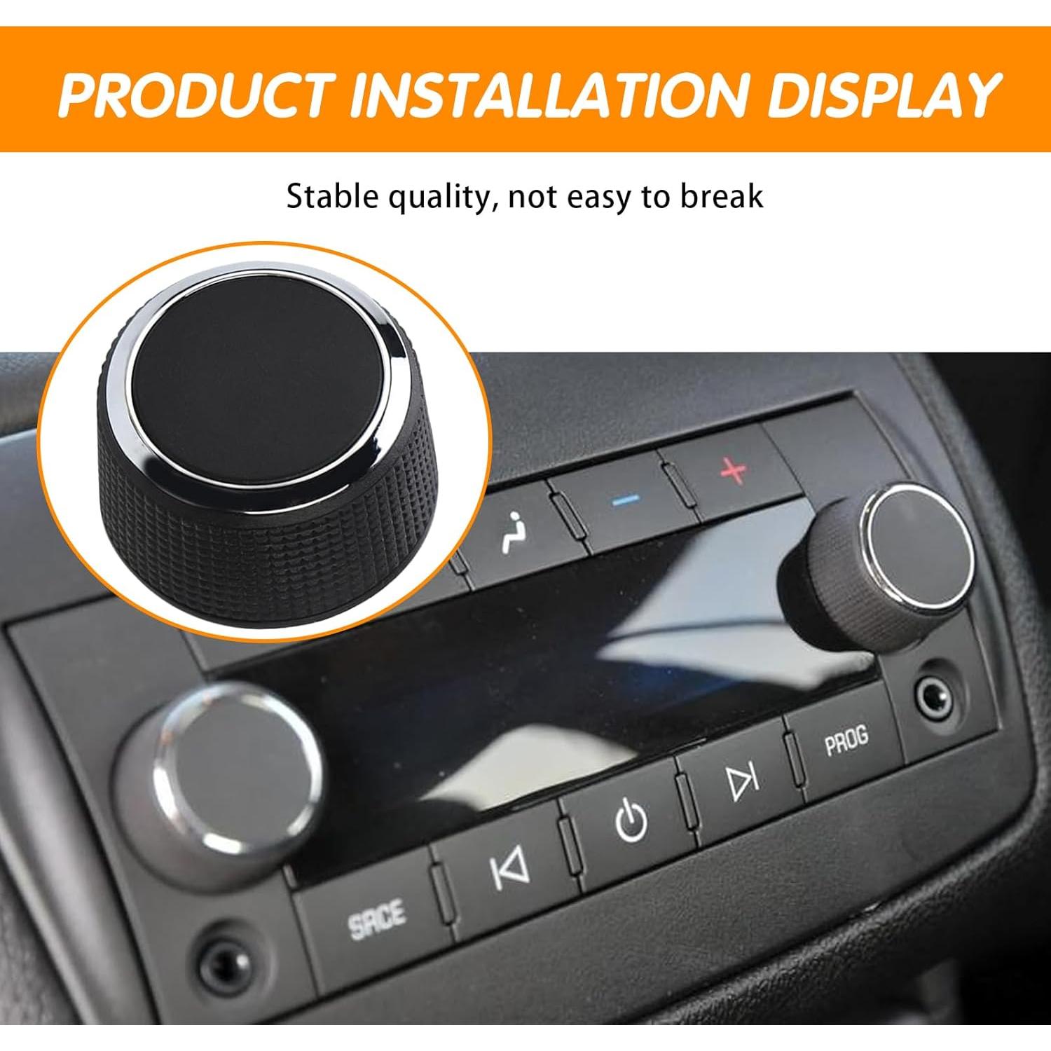 Perillas de Volumen de Coche ijuicy 2 PCS Antideslizantes para Cadillac Chevrolet GMC