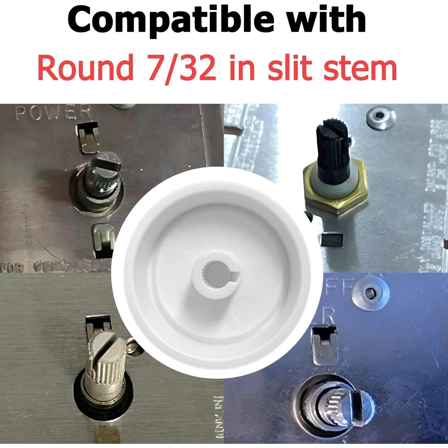 2 Perillas de Regulador Rotativo RK-WH para Ventilador Blanco