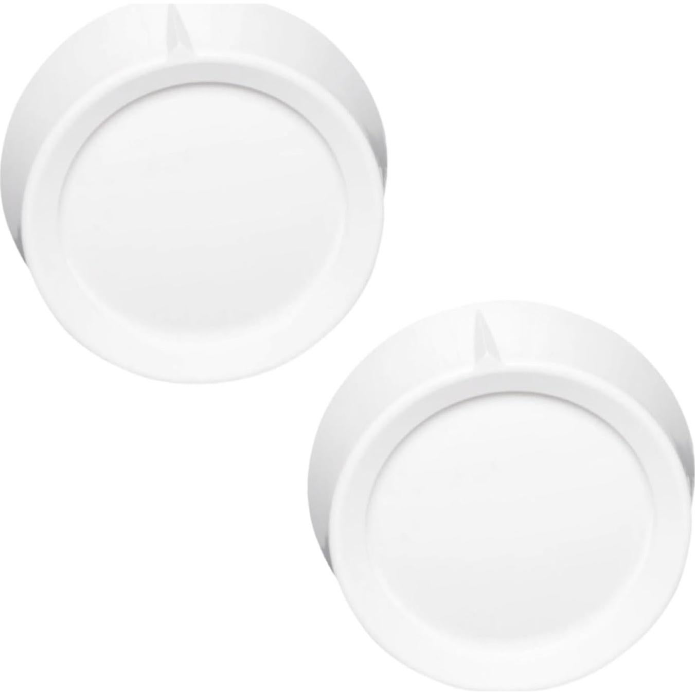 2 Perillas de Regulador Rotativo RK-WH para Ventilador Blanco