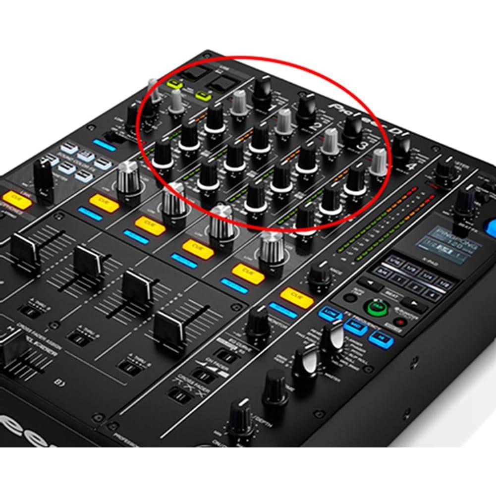 5 Piezas Perillas EQ Negras para Controladores DJ Pioneer y Más