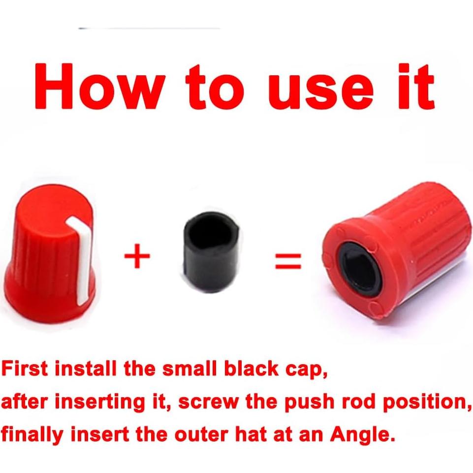 5 Piezas Perillas EQ Negras para Controladores DJ Pioneer y Más