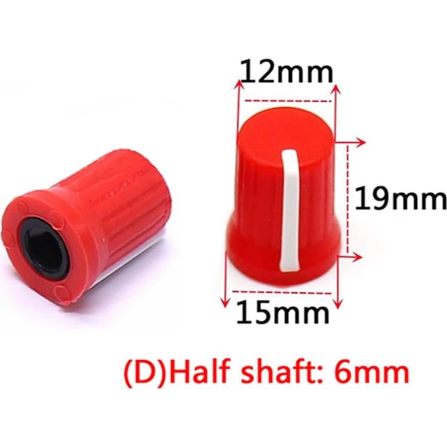 5 Piezas Perillas EQ Negras para Controladores DJ Pioneer y Más