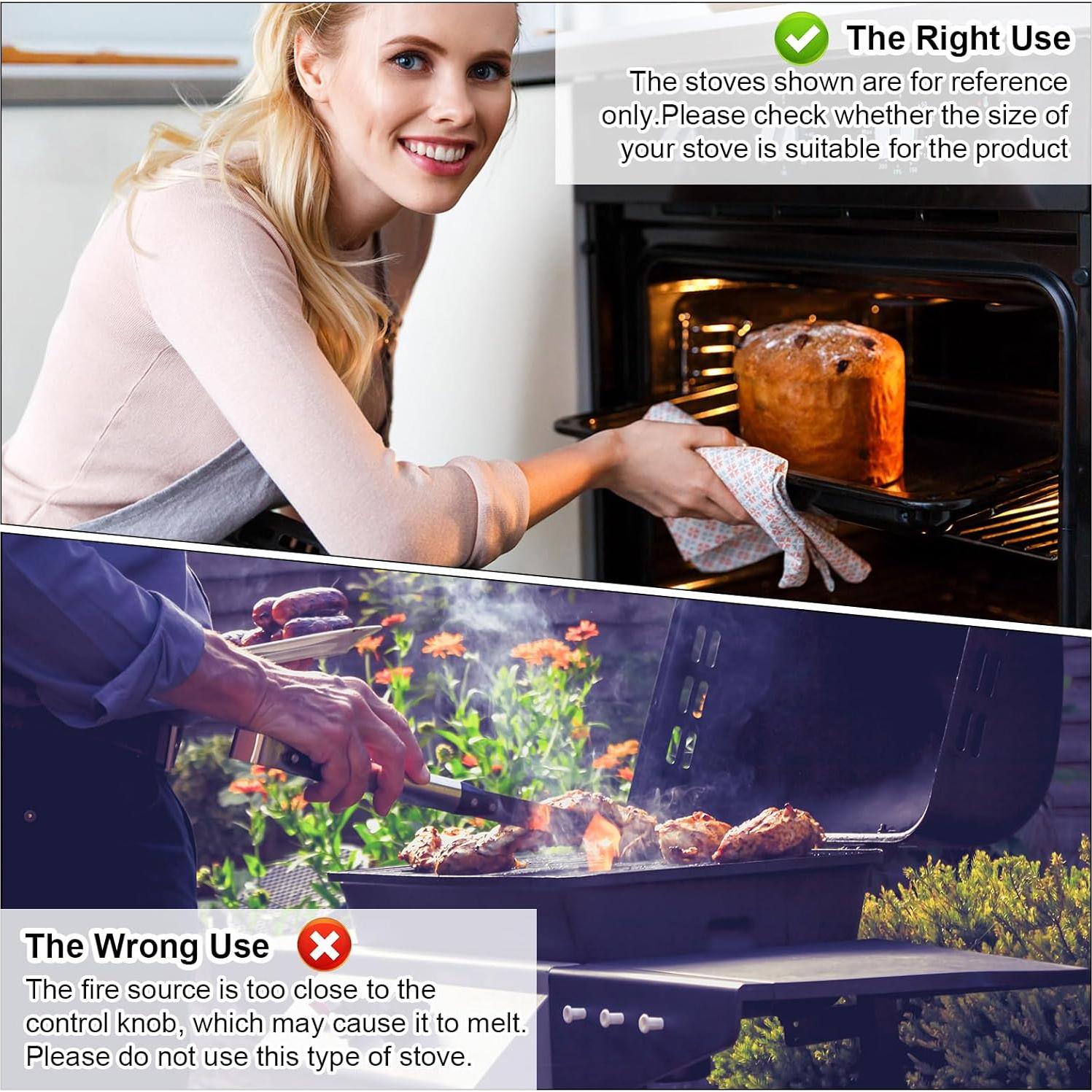 Perillas de Control Jetec 4 Piezas con 12 Adaptadores Blancas