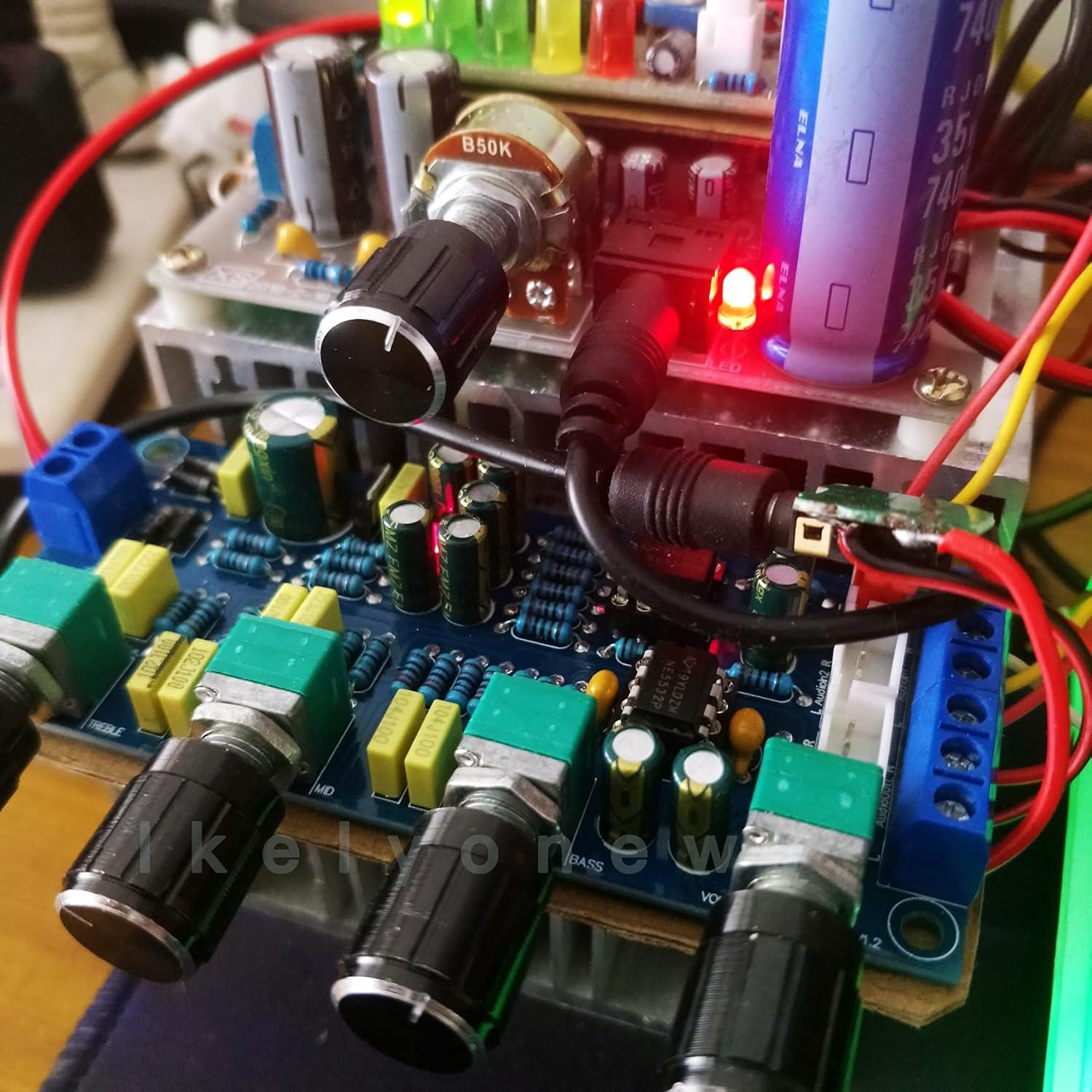 24 Perillas de Control de Volumen Kelyonewy 6mm Negras