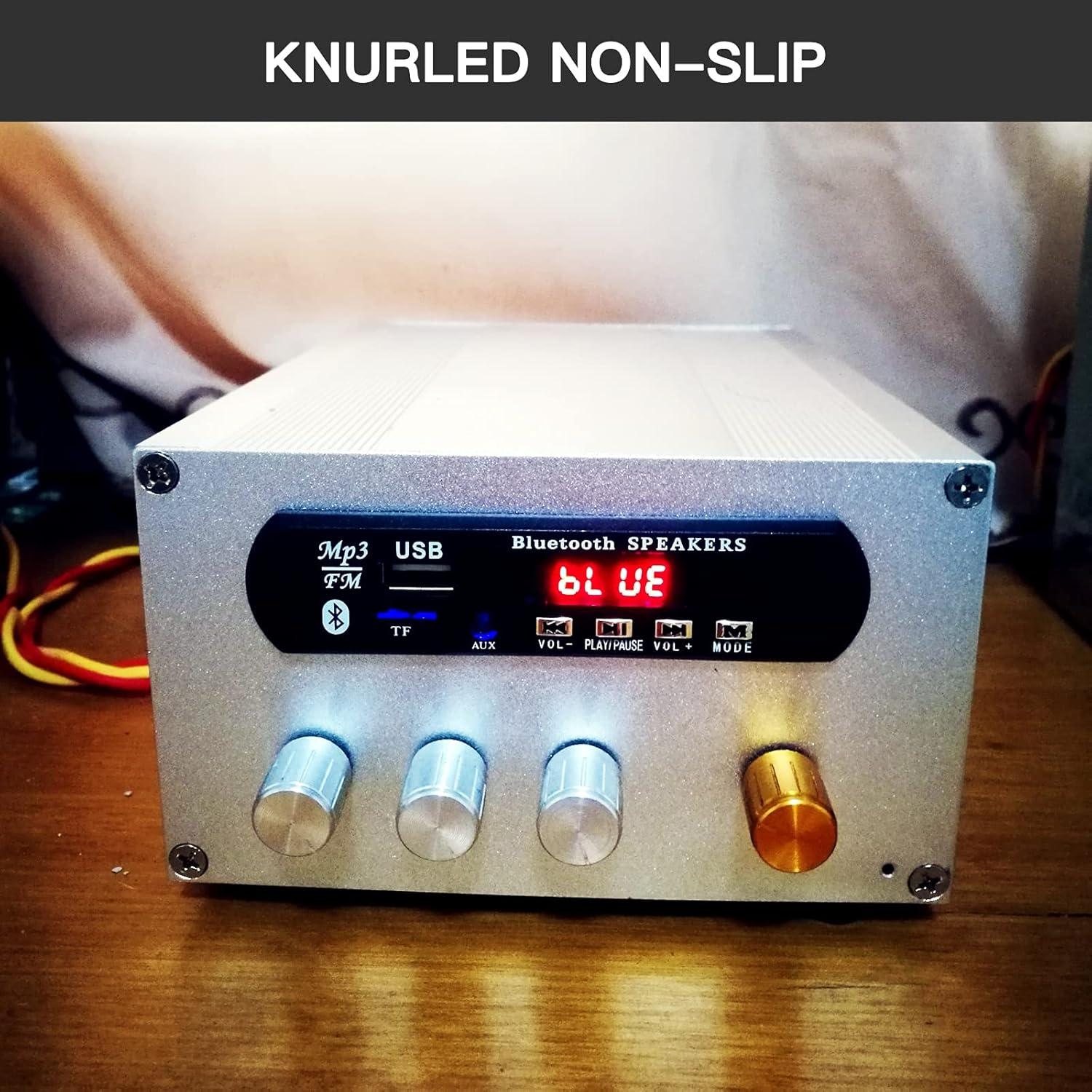 24 Perillas de Control de Volumen Kelyonewy 6mm Negras