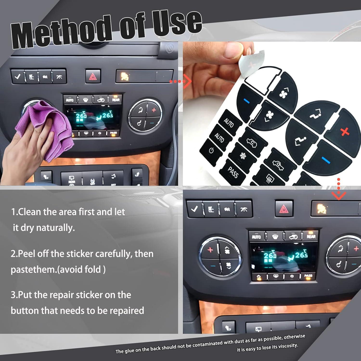 Kit de Reparación de Radio Stymart 2 Perillas + 2 Etiquetas AC