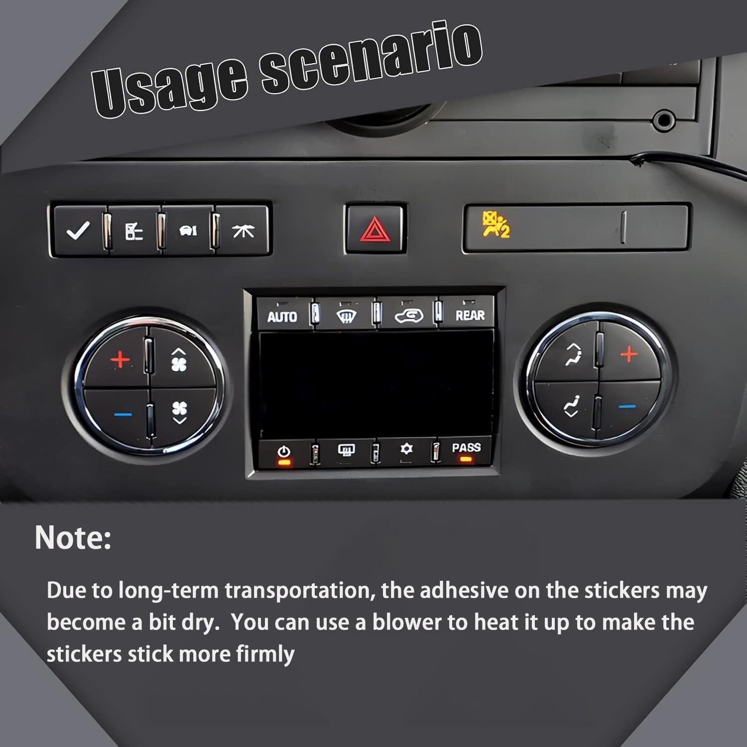 Kit de Reparación de Radio Stymart 2 Perillas + 2 Etiquetas AC