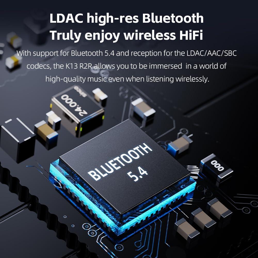 DAC R2R FiiO K13 Amplificador de Auriculares 2400mW Plata