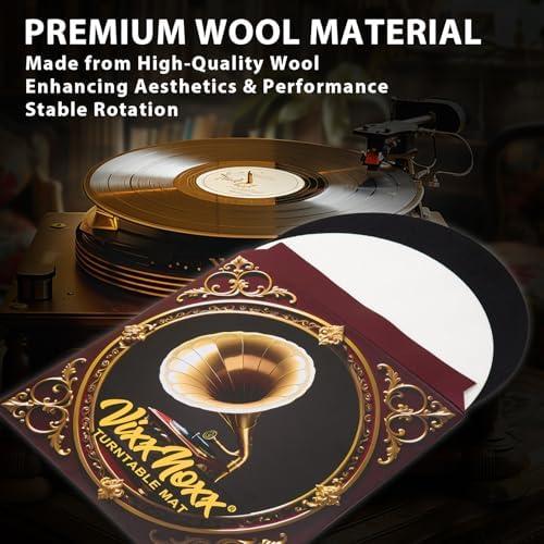 Alfombrillas de Fieltro para Tocadiscos 30 cm - Antiestáticas y Amortiguadoras