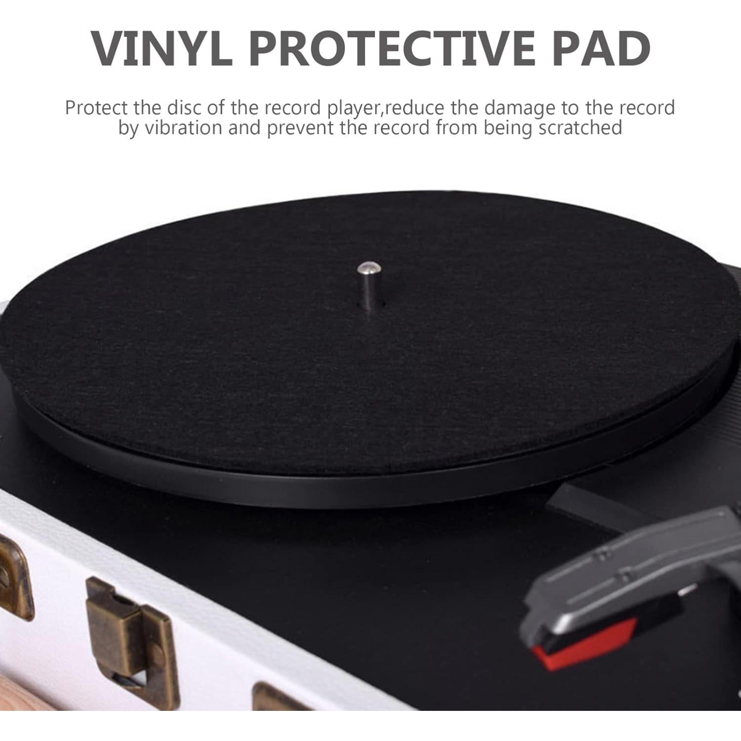 Alfombrilla antideslizante Milisten 18.7x18.7 cm para tocadiscos