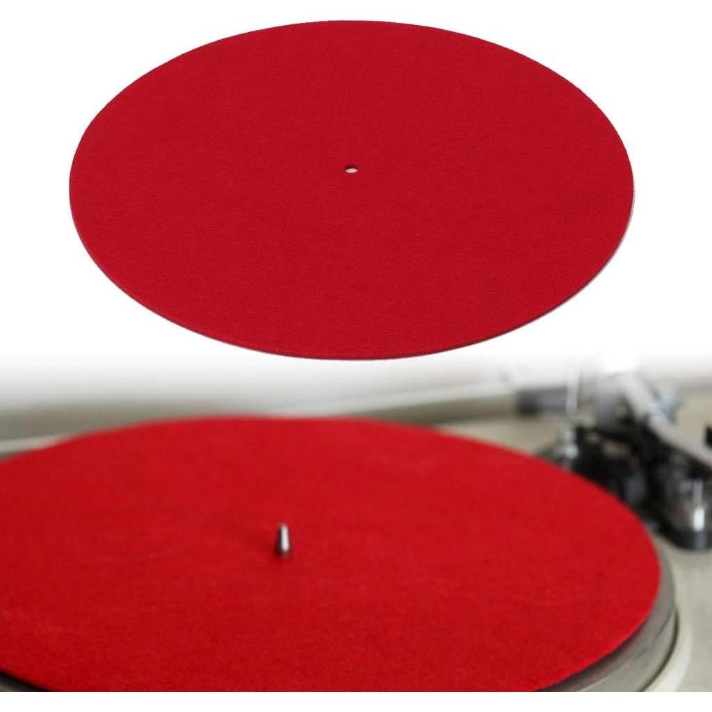 Pad de Tocadiscos SUQIKMX 30 cm Rojo 3 mm Grosor