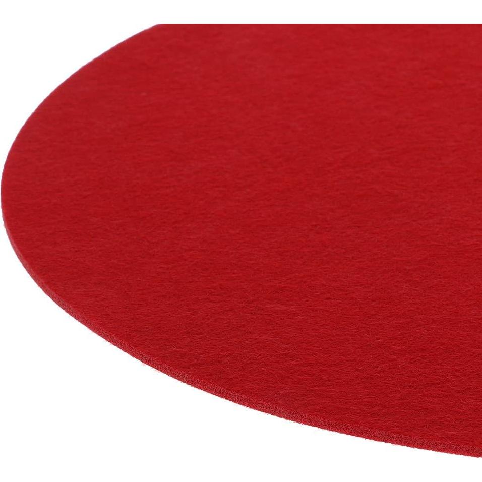 Pad de Tocadiscos SUQIKMX 30 cm Rojo 3 mm Grosor