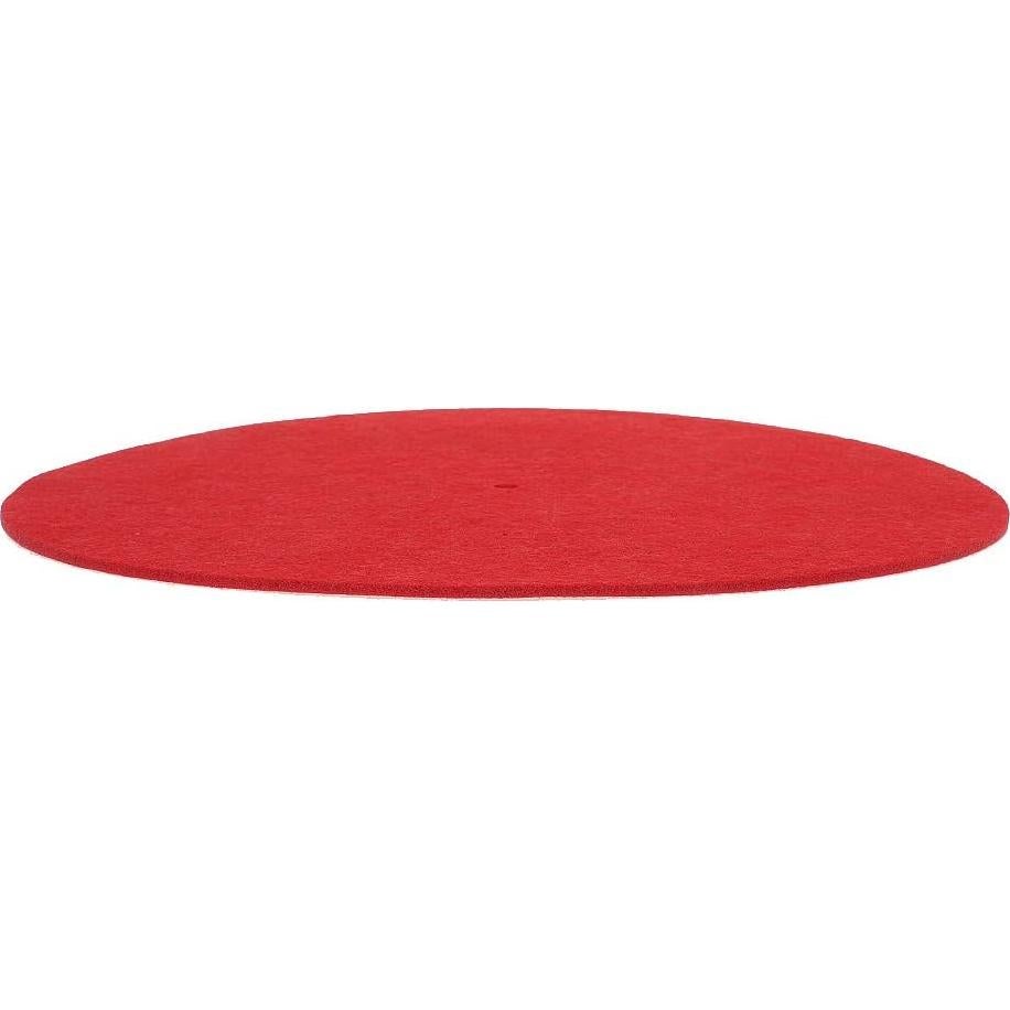 Pad de Tocadiscos SUQIKMX 30 cm Rojo 3 mm Grosor