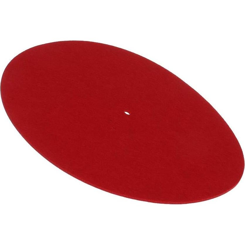 Pad de Tocadiscos SUQIKMX 30 cm Rojo 3 mm Grosor