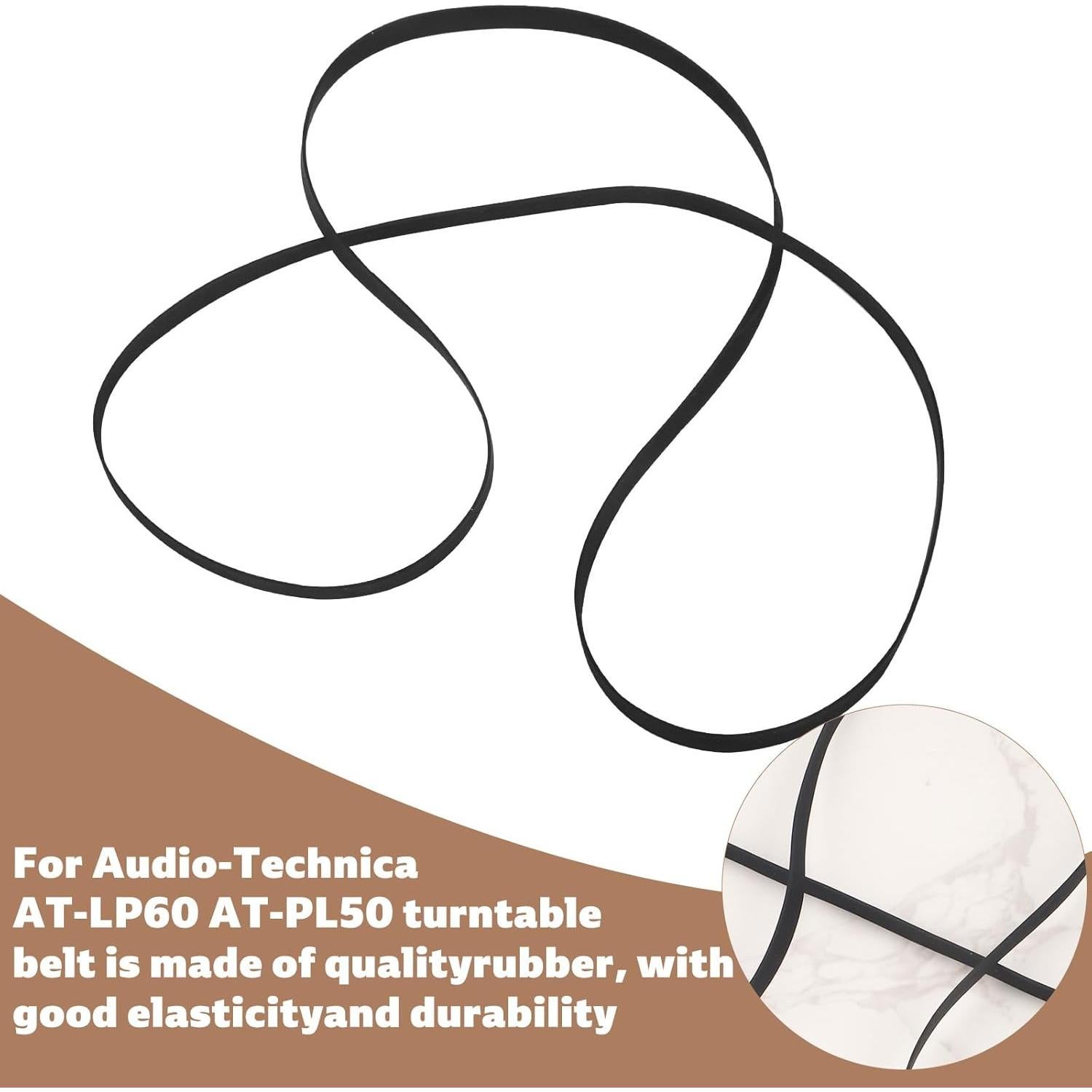 Correa de tocadiscos Gosknor para Audio-Technica AT-PL50/AT-LP60