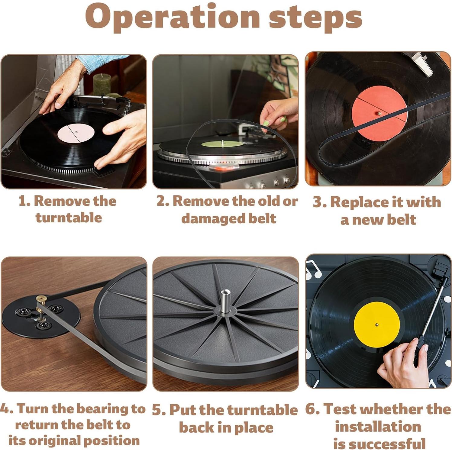 Correa de tocadiscos Gosknor para Audio-Technica AT-PL50/AT-LP60
