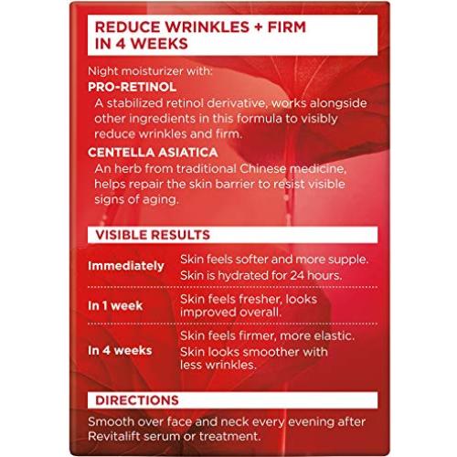 Crema de Noche Antiarrugas L'Oréal Revitalift 50 ml