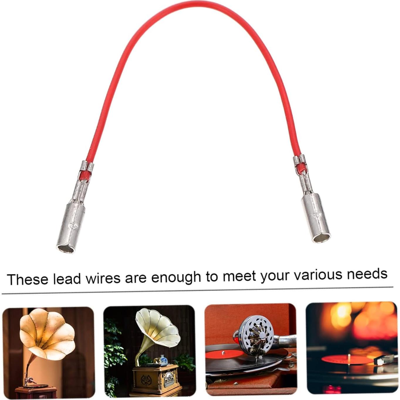 Cables de Conexión para Tocadiscos NUOBESTY 4 Pcs Duraderos