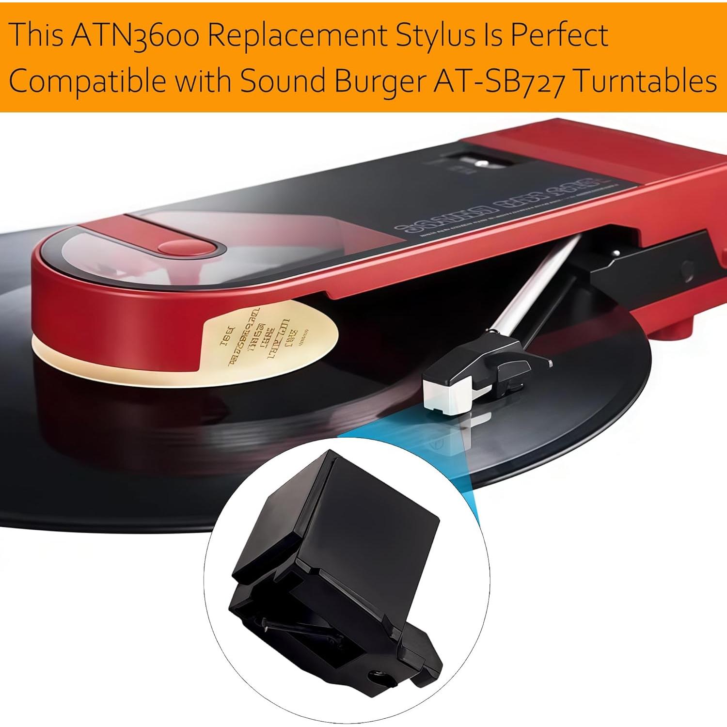 Aguja de Reemplazo Cónica ATN3600L/LC para Tocadiscos Audio-Technica