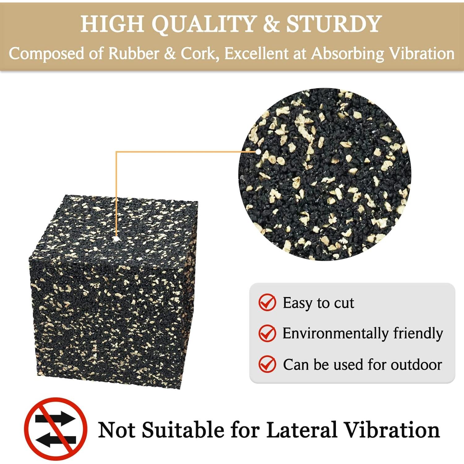 BXI Almohadillas Antivibración para Subwoofer - 4 Pcs 5.08 cm