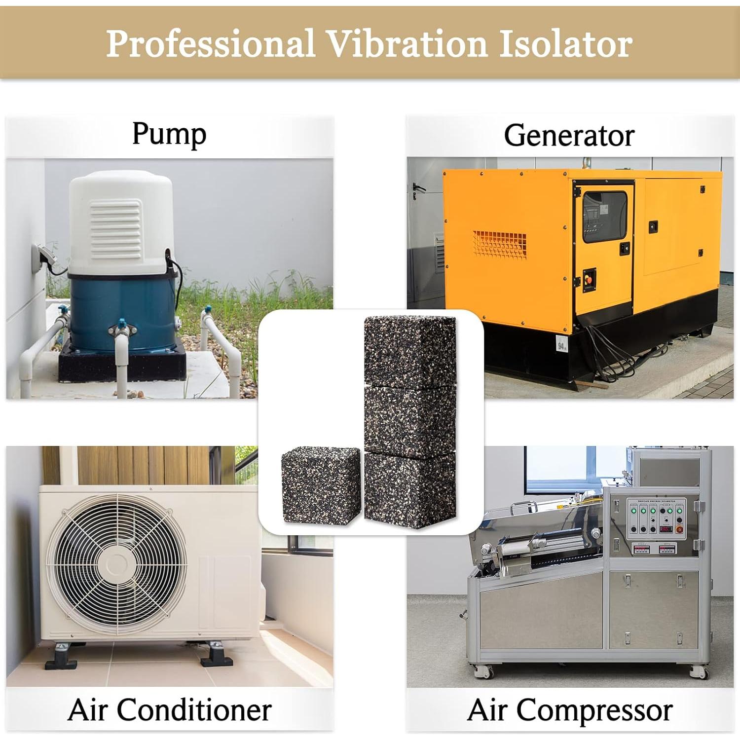 BXI Almohadillas Antivibración para Subwoofer - 4 Pcs 5.08 cm